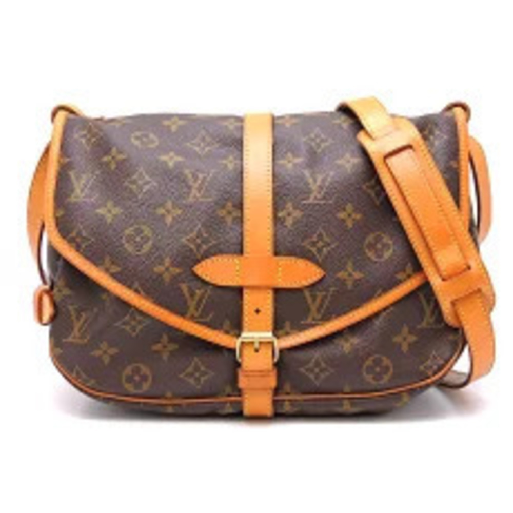 Louis Vuitton Saumur Shoulder Bag Monogram Brown